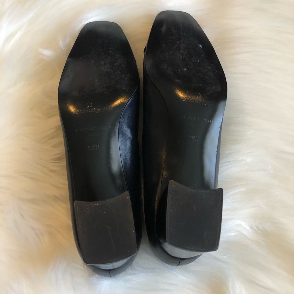 Etienne Aigner Siena Flat Black Leather Pumps 9.5N - Picture 8 of 12